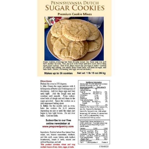 The Prepared Pantry Pennsylvania Dutch Sugar Cookie Mix (31 oz)