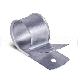 Highcraft DQTX-H112-10 Carbon Steel Cable Clamp Wrap Around Pipe Strap for 1-1/2 in. Tubing, Wiring, Ropes Galvanized (10 PK), 10 Pack