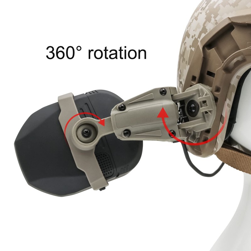 HEARFALCOM ARC Rail Adapter for Fast Series Helmets Compatible with