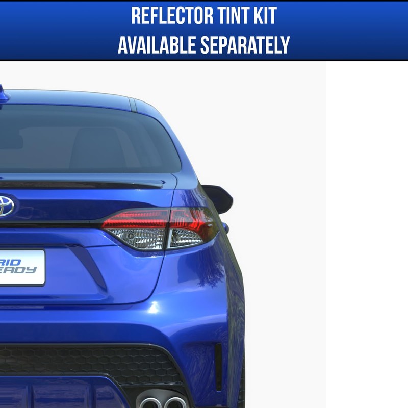 Tail light tint compatible with 2019-2025 Toyota Corolla sedan