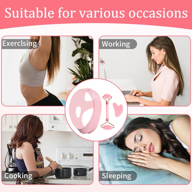 TYXHXTF V-Line Face Mask, Reusable Double Chin Mask, Face Slimming