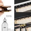 BIHRTC 100 Pack Mini Clips Stainless Steel Shower Curtain Clips