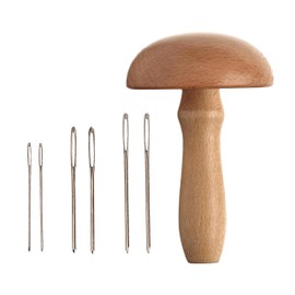 The Quilted Bear - Magnetic Mushroom Darner & Needles for Quick and Easy Mending - Durable, Efficient, and Versatile Tools for Sewing, Embroidery, and Crafting Projects