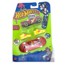 Hot Wheels Skate 2022 - Baja Truck - Tony Hawk - Metallic Skateboard and Car