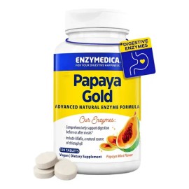 Enzymedica Papaya Gold Enzymas Avanzadas De Papaya 120 Tabs Papaya Menta
