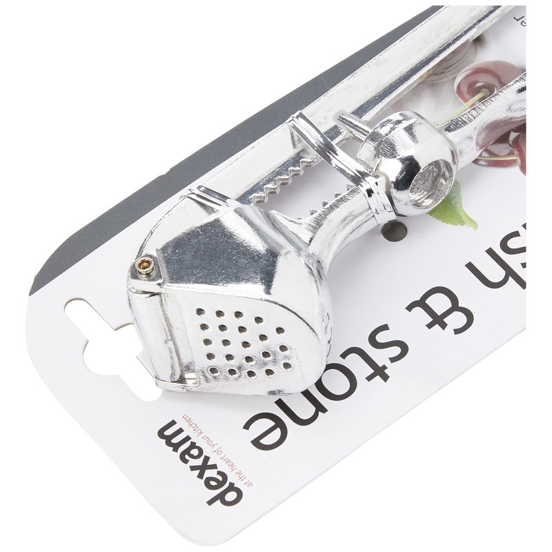 Faringdon 5cm Metal Garlic Press With Cherry Destoner