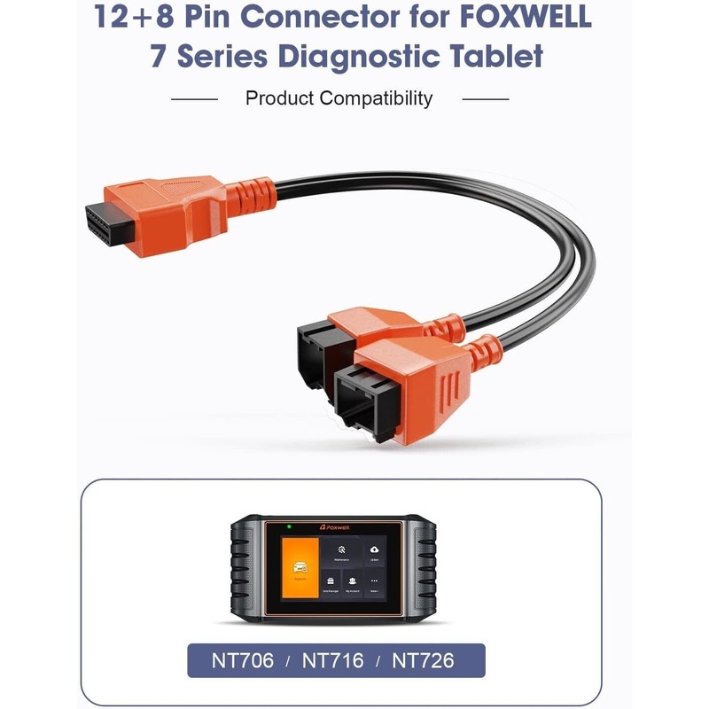 Foxwell 12+8 Pin Adapter Car Diagnostic Cable For FCA Chrysler
