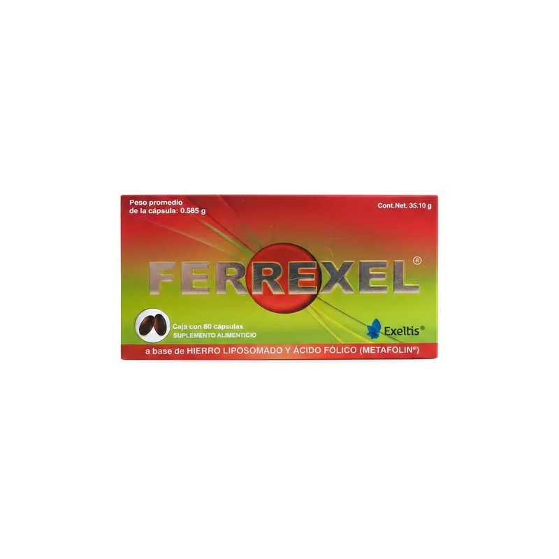 Ferrexel Suplemento Alimenticio 60 Capsulas