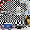 4 Pack Black White Checkered Party Decoration Set, 2 Pack