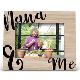 FONDCANYON Nana and Me Picture Photo Frame,Nana Gifts,Nana Birthday Gifts,Mother's Day Gifts for Grandma,Nana Gifts from Grandkids,Rustic Grandma and Me Picture Frames(5x7 Inch Photo)