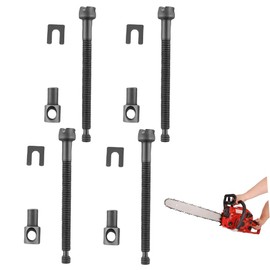 TWZKXC 4 Pcs 2.4" x 0.19" Chainsaw Adjuster Tensioner Screw Kit, Compatible with Most Chainsaw Wood Cutting Tool, Chain Screw Adjuster 45 52 5800