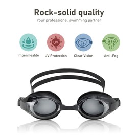 AUTOR Swim Goggles Short Sighted, Swimming Goggles, Short Sighted Swimming Goggles for Men Women Adult Junior (-3.5)