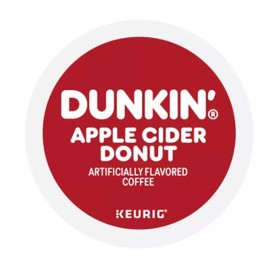 Dunkin' Apple Cider Donut Flavored Ground Coffee, 10 count (Pack of 2).