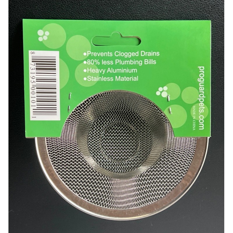 Proguard Stainless Drain Strainer 4 3/8" Mesh Stopper PETS Hair