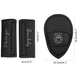 Storchenbeck Seat Belt Pad Set, Universal for Baby Seat, Buggy, Pushchair, Car Seat (Small)