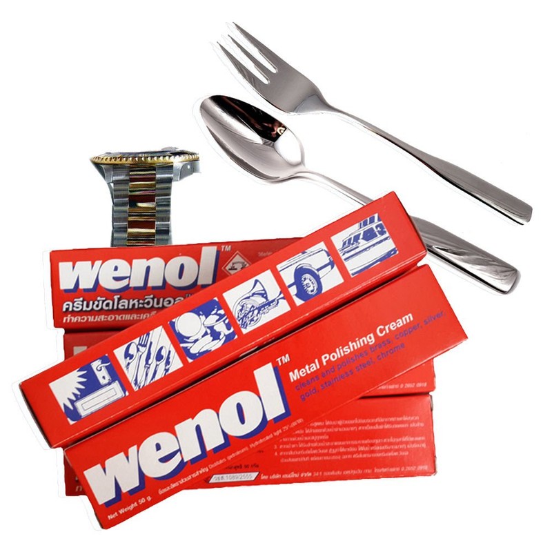 100g RED WENOL METAL POLISH CLEANER ALL FOR BRASS COPPER