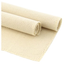 2 Pack Tufting Cloth Punch Needle Fabric, Needlework Fabric Monk's Cloth for Punch Needle Embroidery Rug-Punch for Handwork, 10.2 x 10.2 Inch