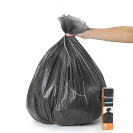 Basuritas | 50 Bolsas de Basura Jumbo de 75 x 90 cm (Pack 5x10)