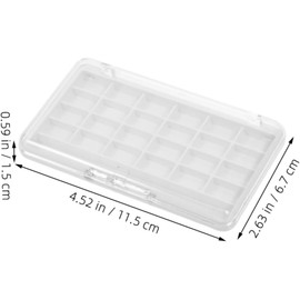 Vaguelly Paleta Magnética para Sombras Vacía, Caja de Maquillaje para Lápiz Labial, 2 Piezas, Diseño DIY Multifuncional en Blanco