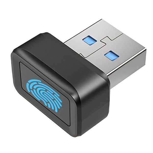 Diyeeni Mini USB Fingerprint Reader, 360° Touch Speedy Matching Biometric