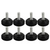 Healifty Rubber Treadmill Stabilizer feet 8 X Shock-Absorbing feet
