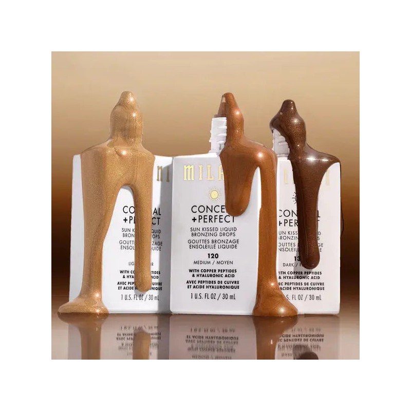 Milani Conceal + Perfect Sun Kissed Liquid Bronzing Drops 110