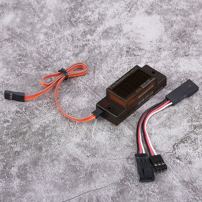 RC Accessory Ignition Mini Tachometer V5.0 Revolution Meter for Petrol/Gas