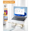 Honagu Adjustable Laptop Stand for Desk, Metal Foldable Laptop Riser,