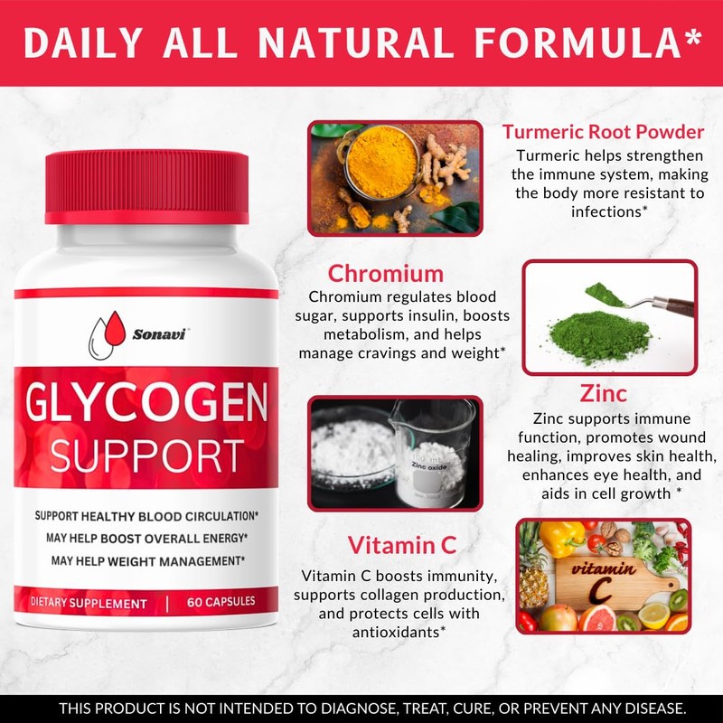 Sonavi Sonavi Glycogen, Glycogen Supplement, Glycogen Support Easy Flow, Glycogen