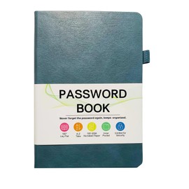 ZACHMEST B6 Password Book with Alphabetical Tabs, Hardcover Password Keeper Book Small Address Internet Address Journal Organizer Telephone Logbook Pocket for Computer Website Logins Seniors