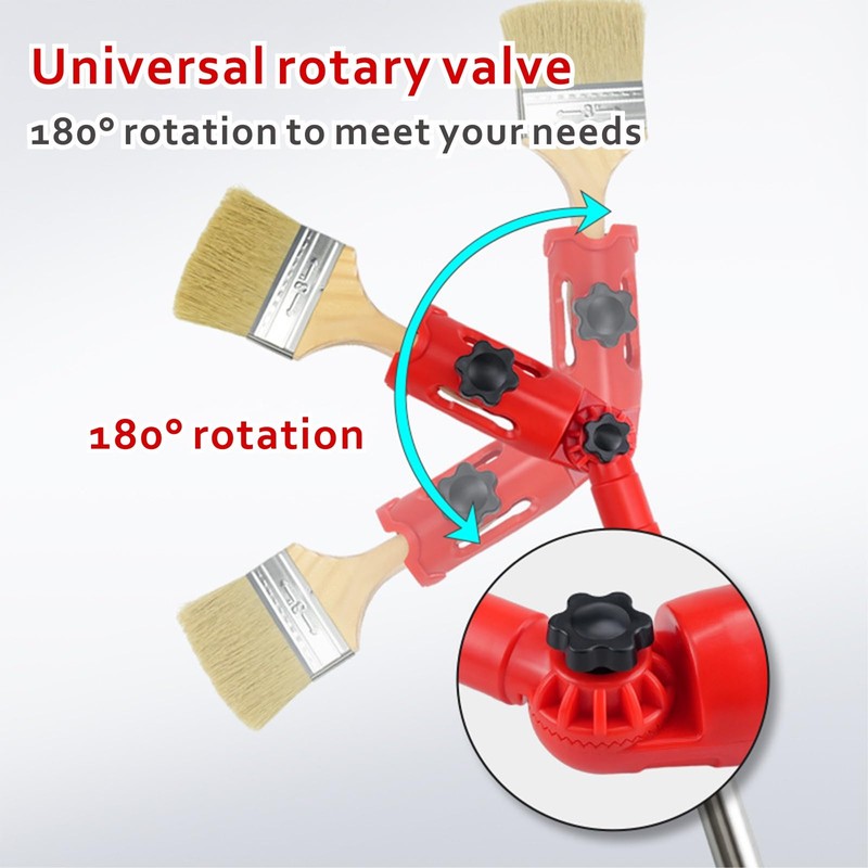Jyvlucient Multi-Angle Paint Brush Extender Holder for High Ceiling Extension