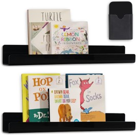 2 Pcs Magnetic Book Shelf for Whiteboard,Reusable Magnetic Book Holder and Magnetic Pen Holder，Use for Classroom,Office, Refrigerator (White)