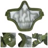 Aoutacc Airsoft Mask and Goggles Set, Half Face Full Steel