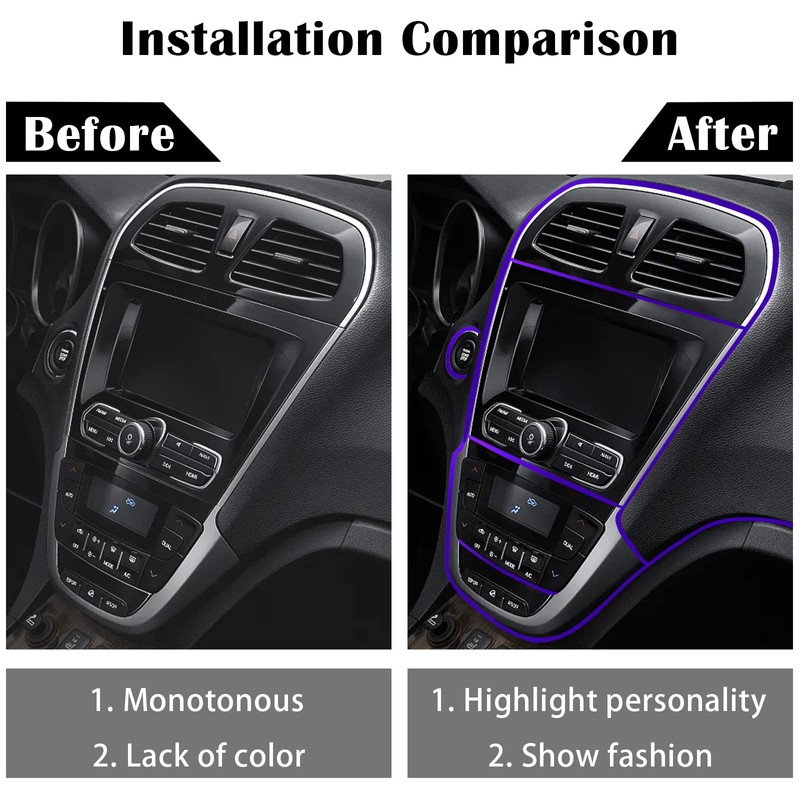 Car Interior Trim Strips,Universal 33ft Car Electroplating Decoration Styling Door