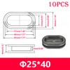 Ctyjia Pack of 10 Cable Grommets 25 x 40 mm