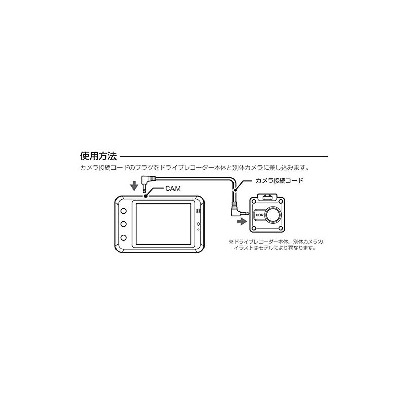 CELLSTAR GDO-17 Dash Cam Option, Camera Connection Cord, 23.4 ft
