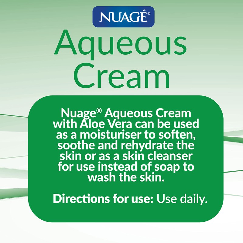 Nuage Aqueous Cream With Added Aloe Vera, 350Ml