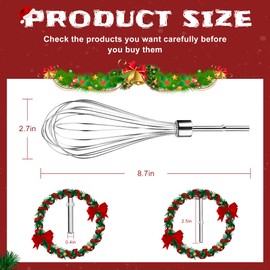 KHMPW Kitchen Mixer Attachments Hand Whisk Attachments KHMPW Stainless Steel Egg Beater/Whisk Attachment for Hand -Kitchen Mixer Attachments Hand Accessories by Sikawai