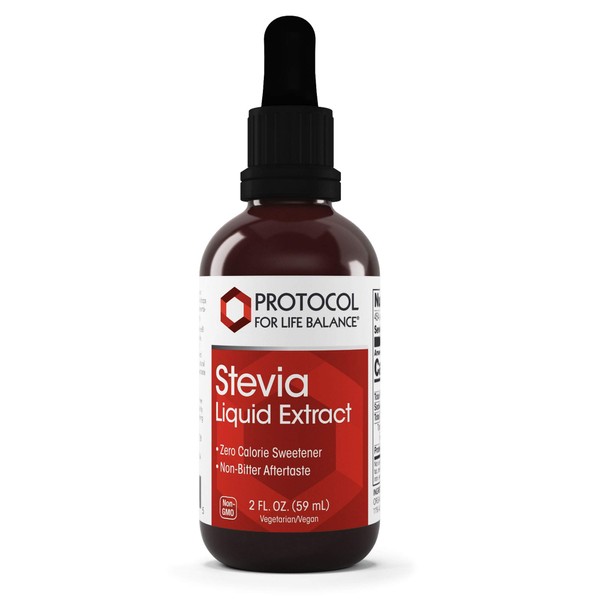 Protocol Stevia Liquid Extract - Organic Stevia Sweetener - Zero Calorie Sweetener - 2 Fl Oz