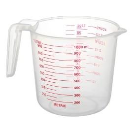 Taza De Medición Jarra Con Agarre Y Azúcar Líquido Medida Color Transparente