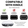 TAKEALOOKO Dust Plug Charm Chains for Kindle - 4Pcs Silver