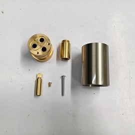 KES 1-inch Shower Body Extension, Including Extension of Handwheel and Valve Element for Three Function Brushed Finish, LB6305-YC-BN