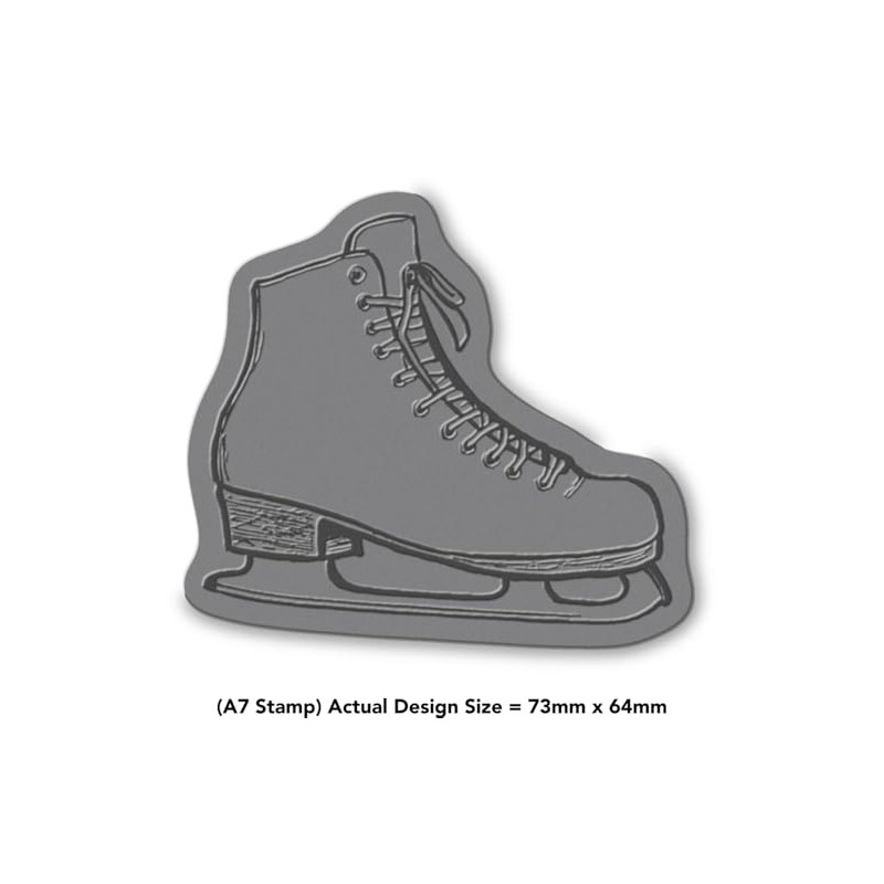 A7 'Ice Skate' Unmounted Rubber Stamp (RS00056193)