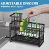 Hvisso 2-Tier Kitchen Sink Caddy with High Brush Holder, Sponge