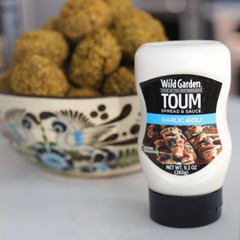 Wild Garden Easy Squeeze, Garlic Aioli, Toum, Great on Chicken Kebobs, Shawarma Wraps, Roasted Veggies, Grain Bowls, Fries and Mores! 9.9 oz