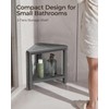 15" Shower Foot Rest with Side Hook, HDPE Waterproof Corner