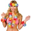 Jieddey Hawaiian Fancy Dress Set,4 PCS Hawaiian Garland + 1
