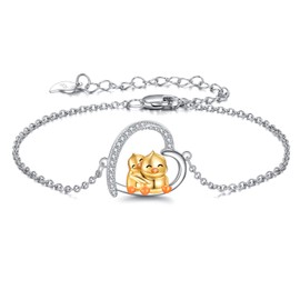 MONGAS Duck Bracelets Sterling Silver Duck Jewelry Gifts for Women Duck Lovers