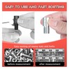 44Pcs Nut and Bolt Thread Checker - Carbon Steel Bolt