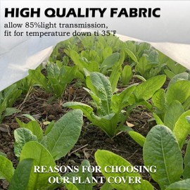 Plant Covers Freeze Protection 7 x 25 Ft, Thick Frost Cloth for Outdoor Plants, Winter Plant Blankets and Frost Covers for Garden Frost Protection, Floating Row Cover